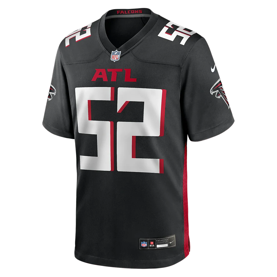 Zennovawear Jovaughn Gwyn Atlanta Falcons Team Game Jersey - Black