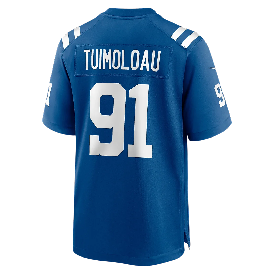 Zennovawear JT Tuimoloau Indianapolis Colts Team Game Jersey - Royal