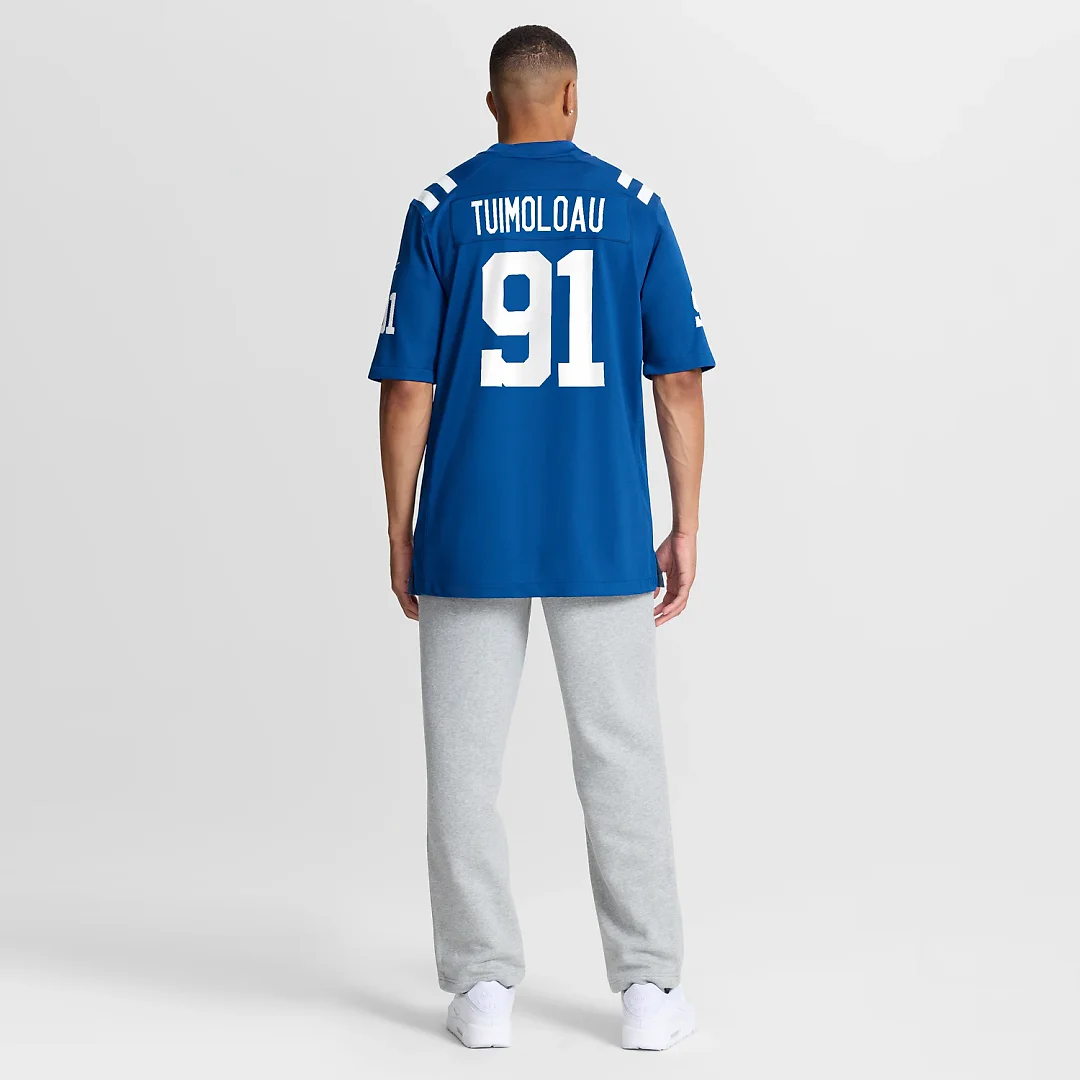 Zennovawear JT Tuimoloau Indianapolis Colts Team Game Jersey - Royal