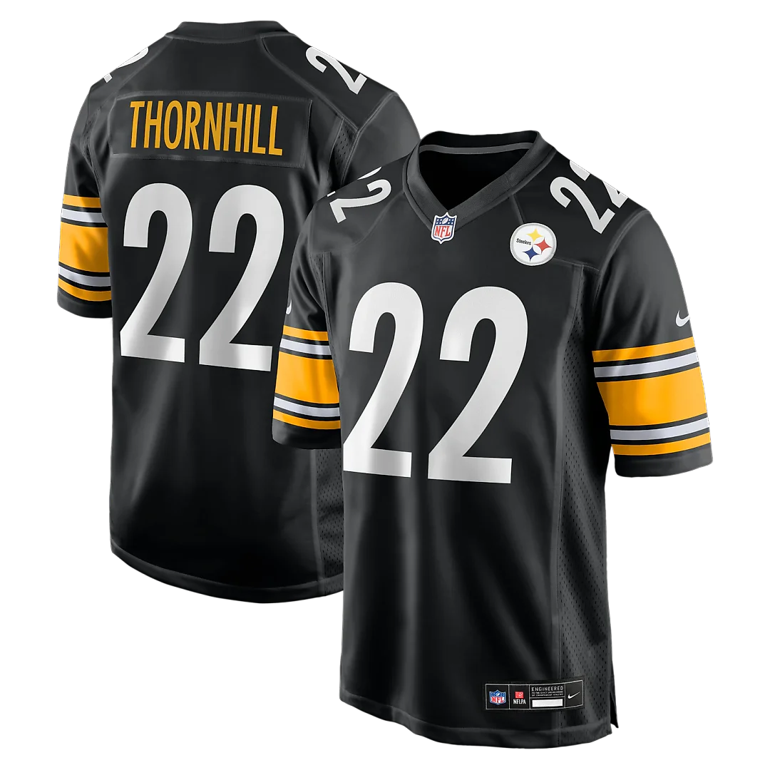 Zennovawear Juan Thornhill Pittsburgh Steelers Team Game Jersey - Black