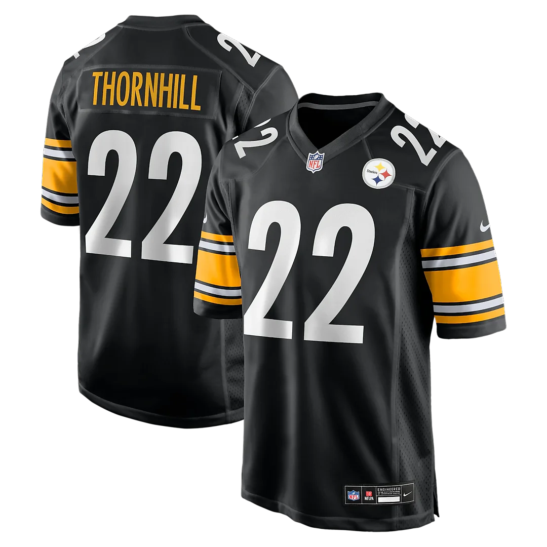 Zennovawear Juan Thornhill Pittsburgh Steelers Team Game Jersey - Black