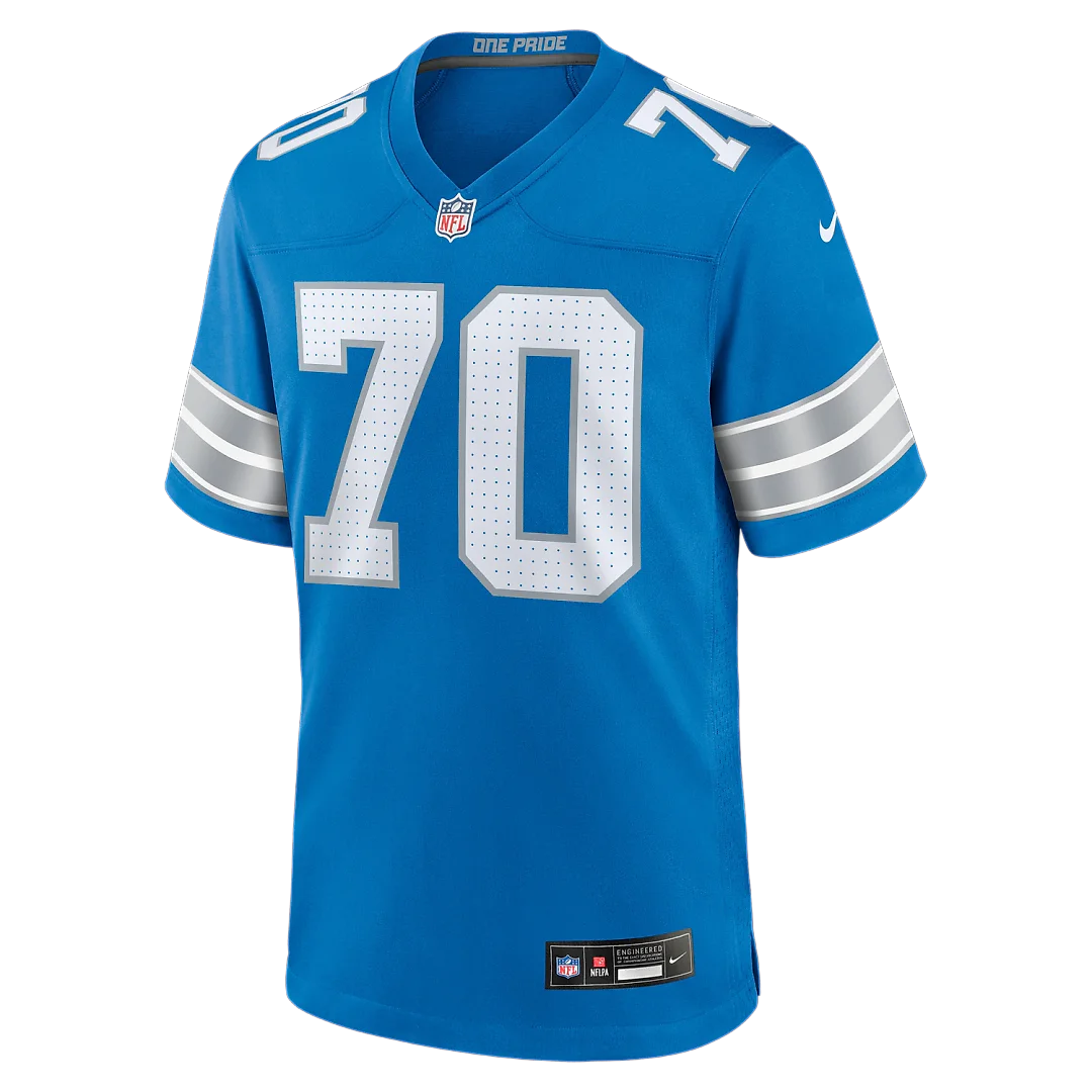 Zennovawear Juice Scruggs Detroit Lions Team Game Jersey - Blue