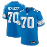 Zennovawear Juice Scruggs Detroit Lions Team Game Jersey - Blue