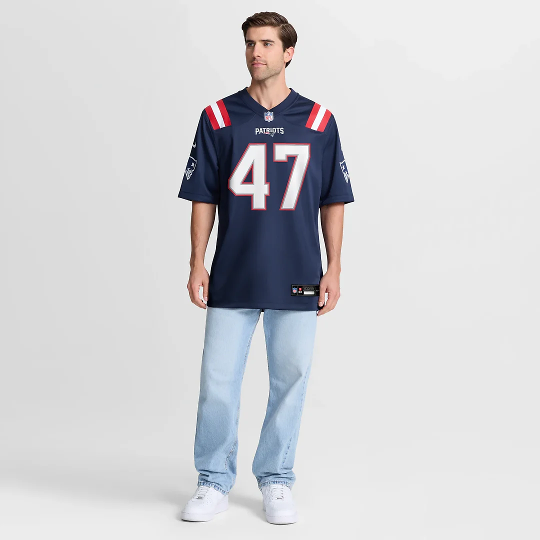 Zennovawear Julian Ashby New England Patriots Team Game Jersey - Navy