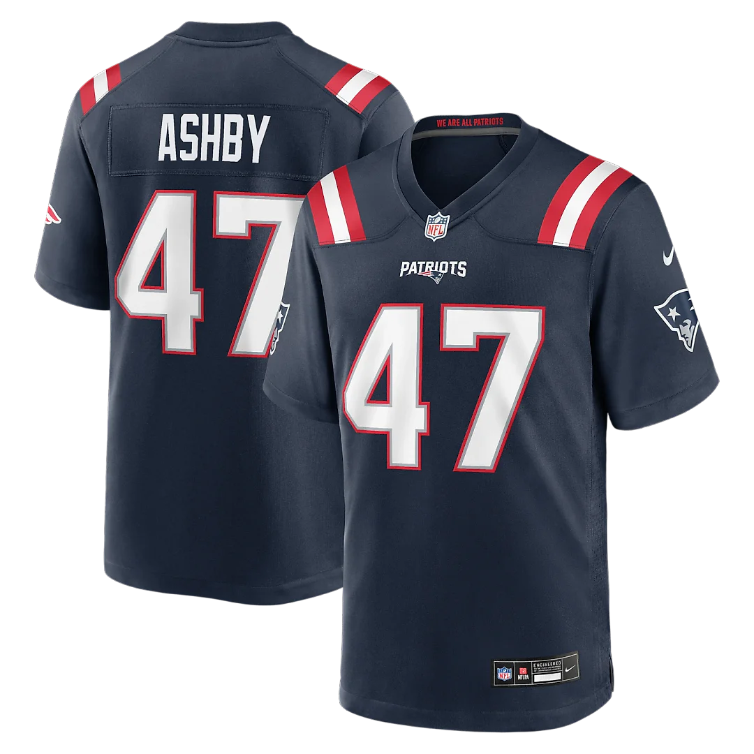 Zennovawear Julian Ashby New England Patriots Team Game Jersey - Navy