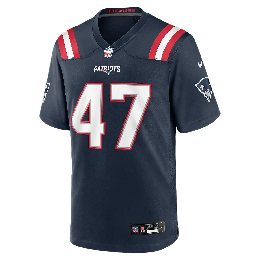 Zennovawear Julian Ashby New England Patriots Team Game Jersey - Navy