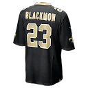 Zennovawear Julian Blackmon New Orleans Saints Team Game Jersey - Black