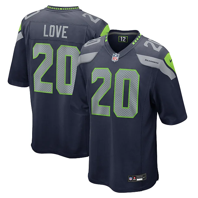 Zennovawear Julian Love Seattle Seahawks Game Jersey - College Navy