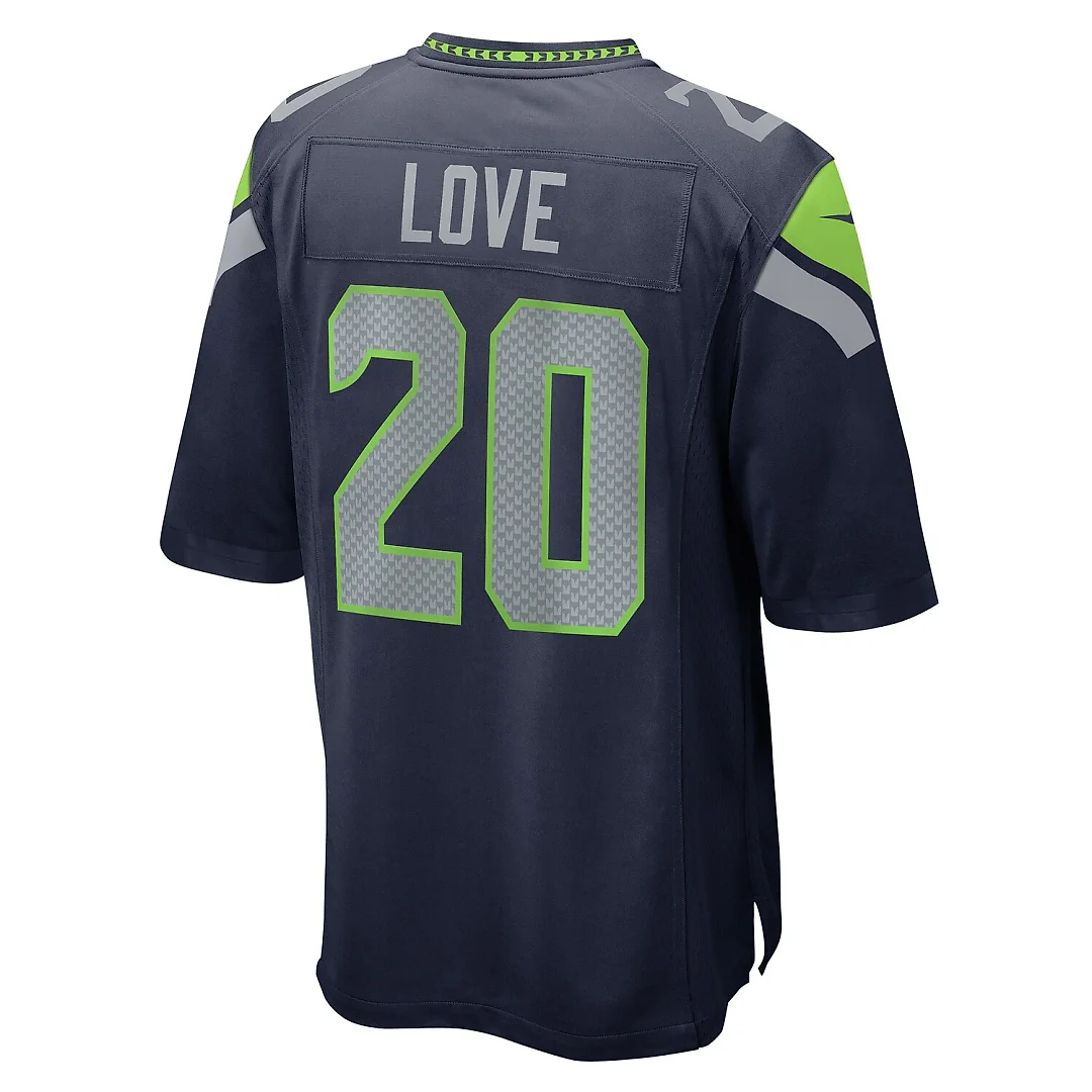 Zennovawear Julian Love Seattle Seahawks Game Jersey - College Navy