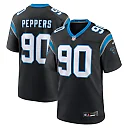 Zennovawear Julius Peppers Carolina Panthers Retired Player Game Jersey - Black