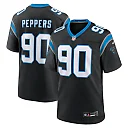 Zennovawear Julius Peppers Carolina Panthers Retired Player Game Jersey - Black