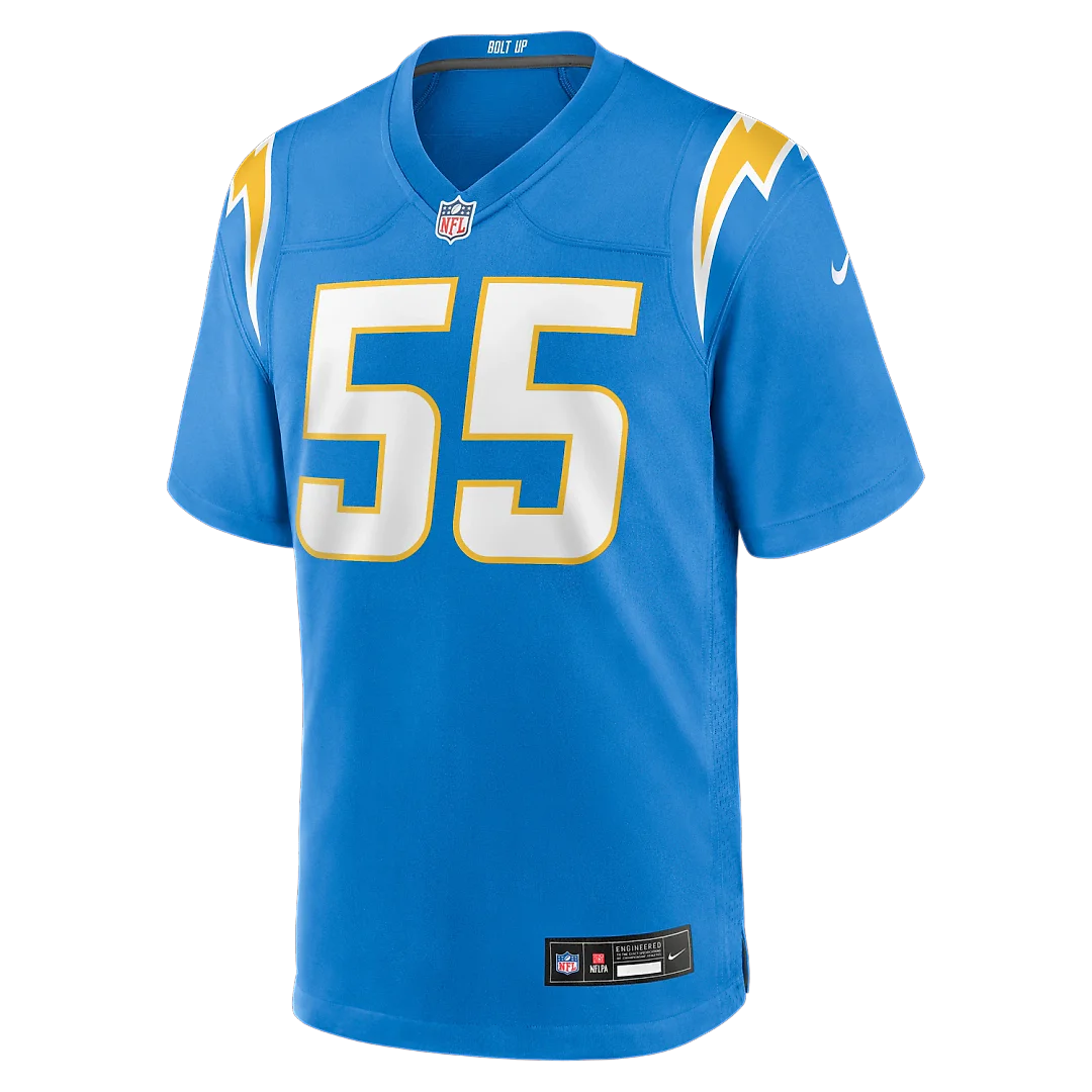 Zennovawear Junior Seau Los Angeles Chargers Game Retired Player Jersey - Powder Blue