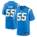 Zennovawear Junior Seau Los Angeles Chargers Game Retired Player Jersey - Powder Blue