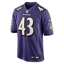 Zennovawear Justice Hill Baltimore Ravens Game Jersey - Purple