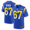 Zennovawear Justin Dedich Los Angeles Rams Game Jersey - Royal