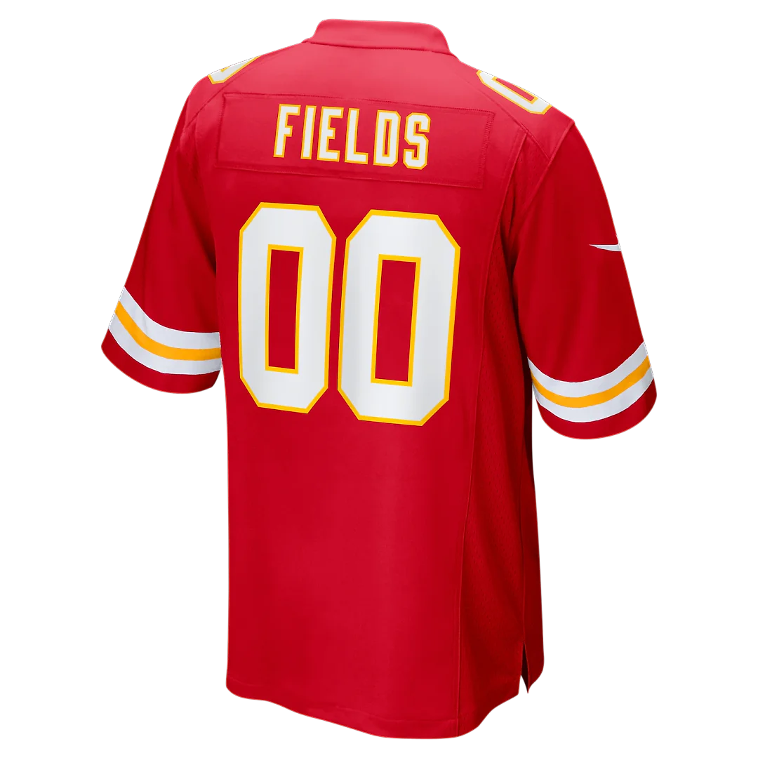 Zennovawear Justin Fields Kansas City Chiefs Game Jersey - Red