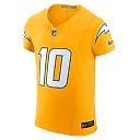 Zennovawear Justin Herbert Los Angeles Chargers Alternate Vapor FUSE. Elite Jersey - Gold