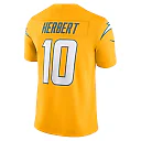 Zennovawear Justin Herbert Los Angeles Chargers Alternate Charger Power Vapor FUSE. Limited Jersey - Gold