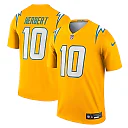 Zennovawear Justin Herbert Los Angeles Chargers Alternate Charger Power Legend Player Performance Top - Gold
