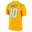 Zennovawear Justin Herbert Los Angeles Chargers Alternate Charger Power Legend Player Performance Top - Gold