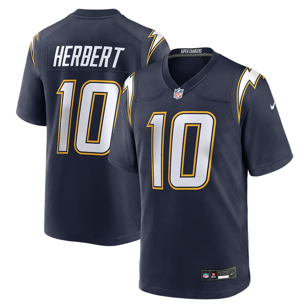 Zennovawear Justin Herbert Los Angeles Chargers Player Game Jersey - Powder Blue