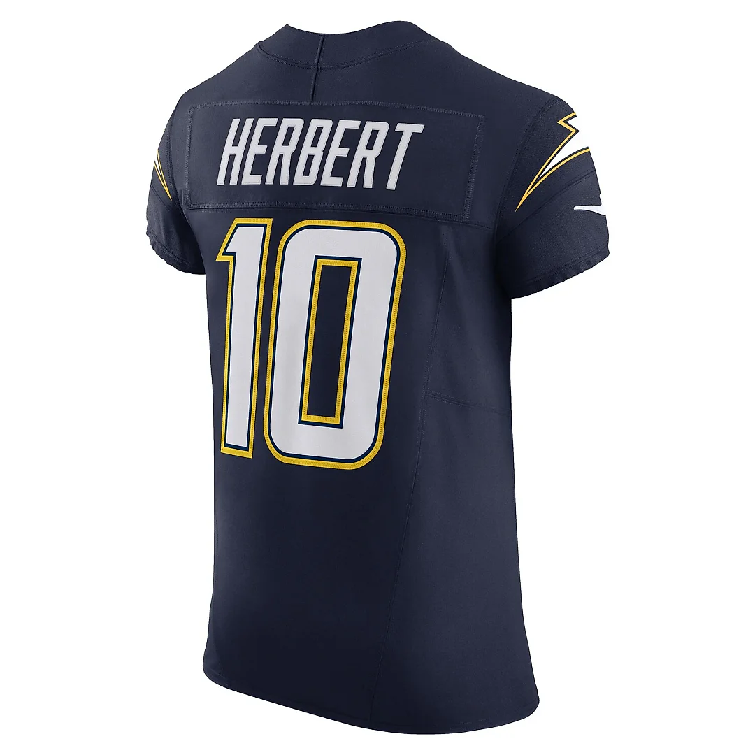 Zennovawear Justin Herbert Los Angeles Chargers Alternate Vapor FUSE. Elite Jersey - Navy