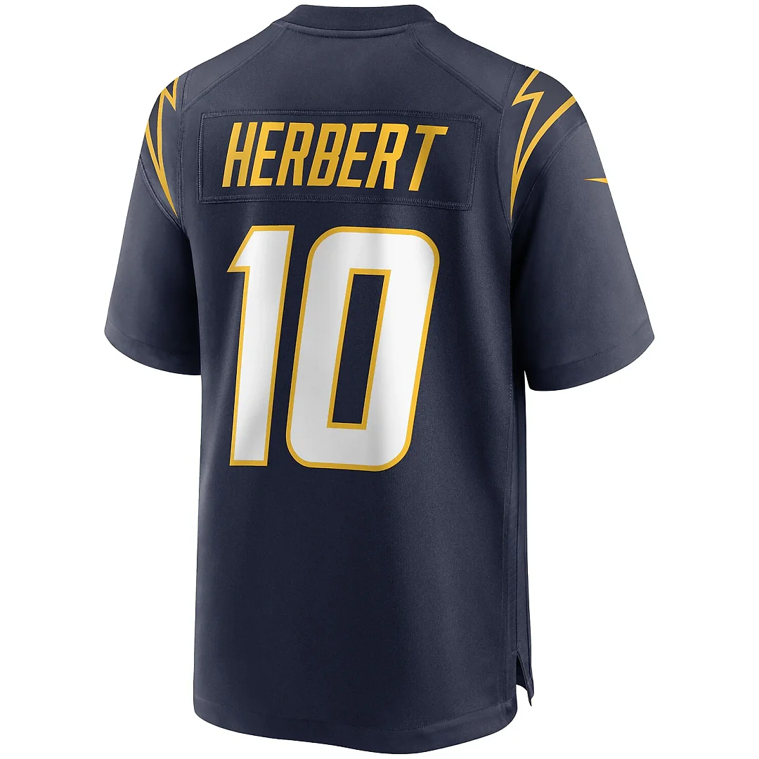 Zennovawear Justin Herbert Los Angeles Chargers Alternate Game Jersey - Navy