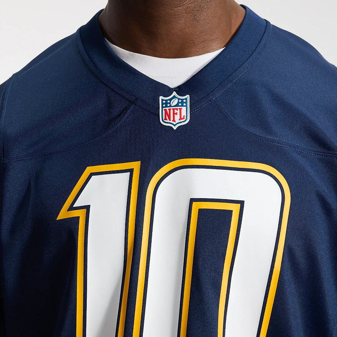Zennovawear Justin Herbert Los Angeles Chargers Alternate Super Chargers Game Player Jersey - Navy