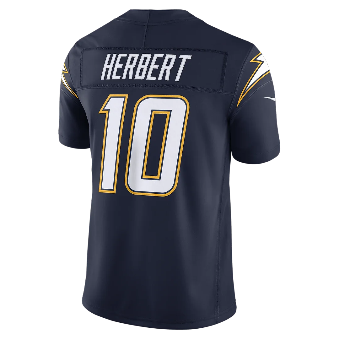 Zennovawear Justin Herbert Los Angeles Chargers Alternate Super Chargers Vapor FUSE. Stitched Limited Jersey - Navy