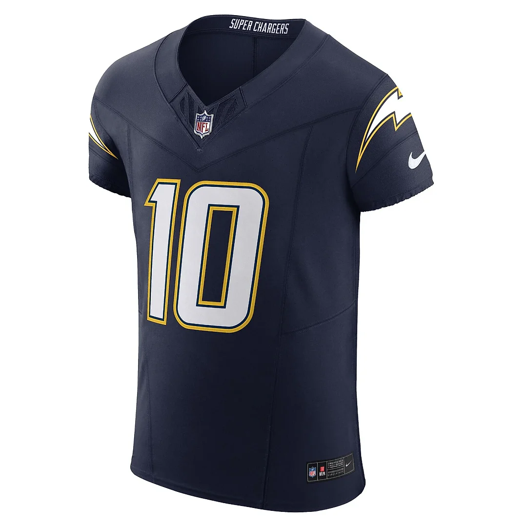 Zennovawear Justin Herbert Los Angeles Chargers Alternate Vapor FUSE. Elite Jersey - Navy
