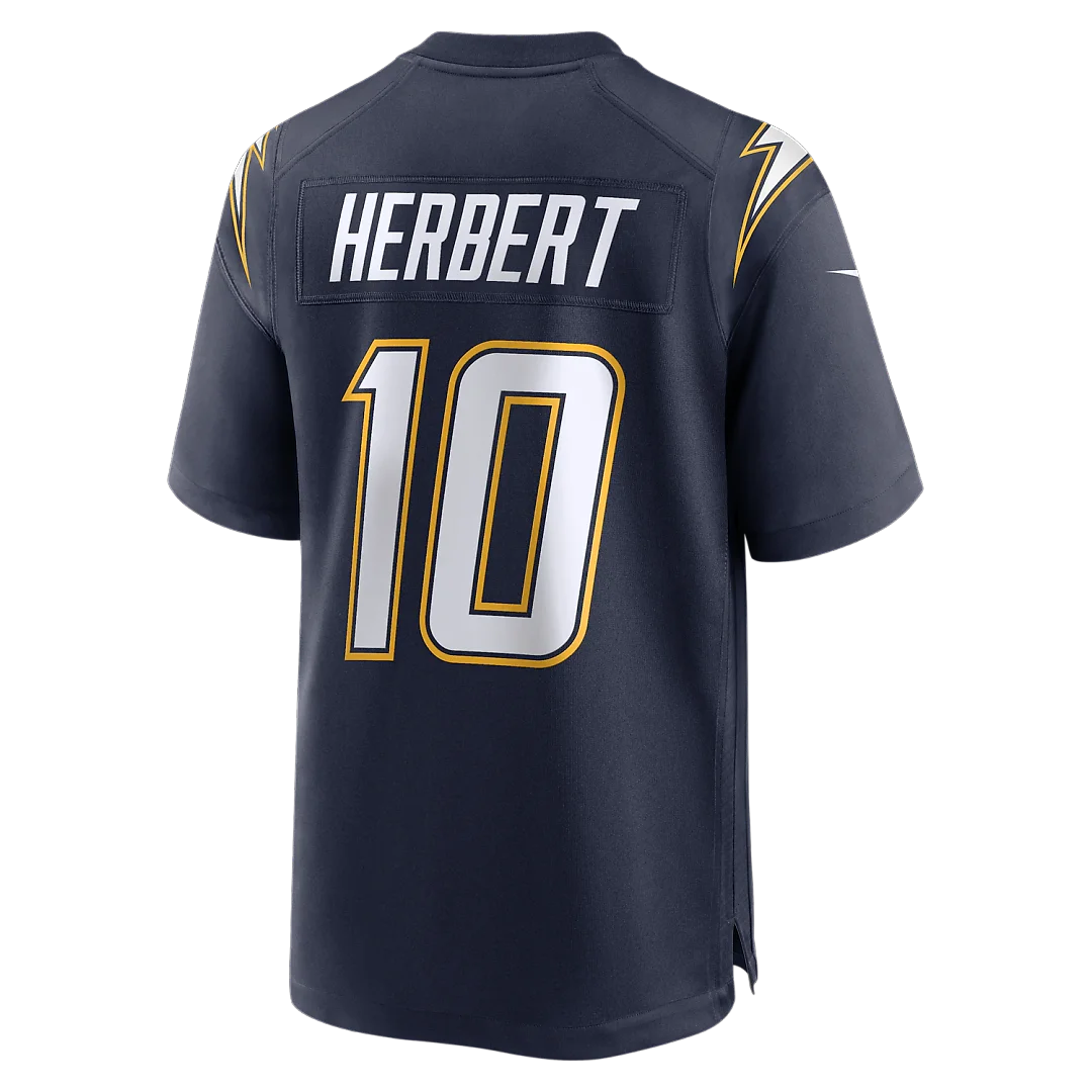 Zennovawear Justin Herbert Los Angeles Chargers Alternate Super Chargers Game Player Jersey - Navy
