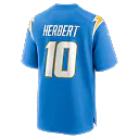 Zennovawear Justin Herbert Los Angeles Chargers Player Game Jersey - Powder Blue