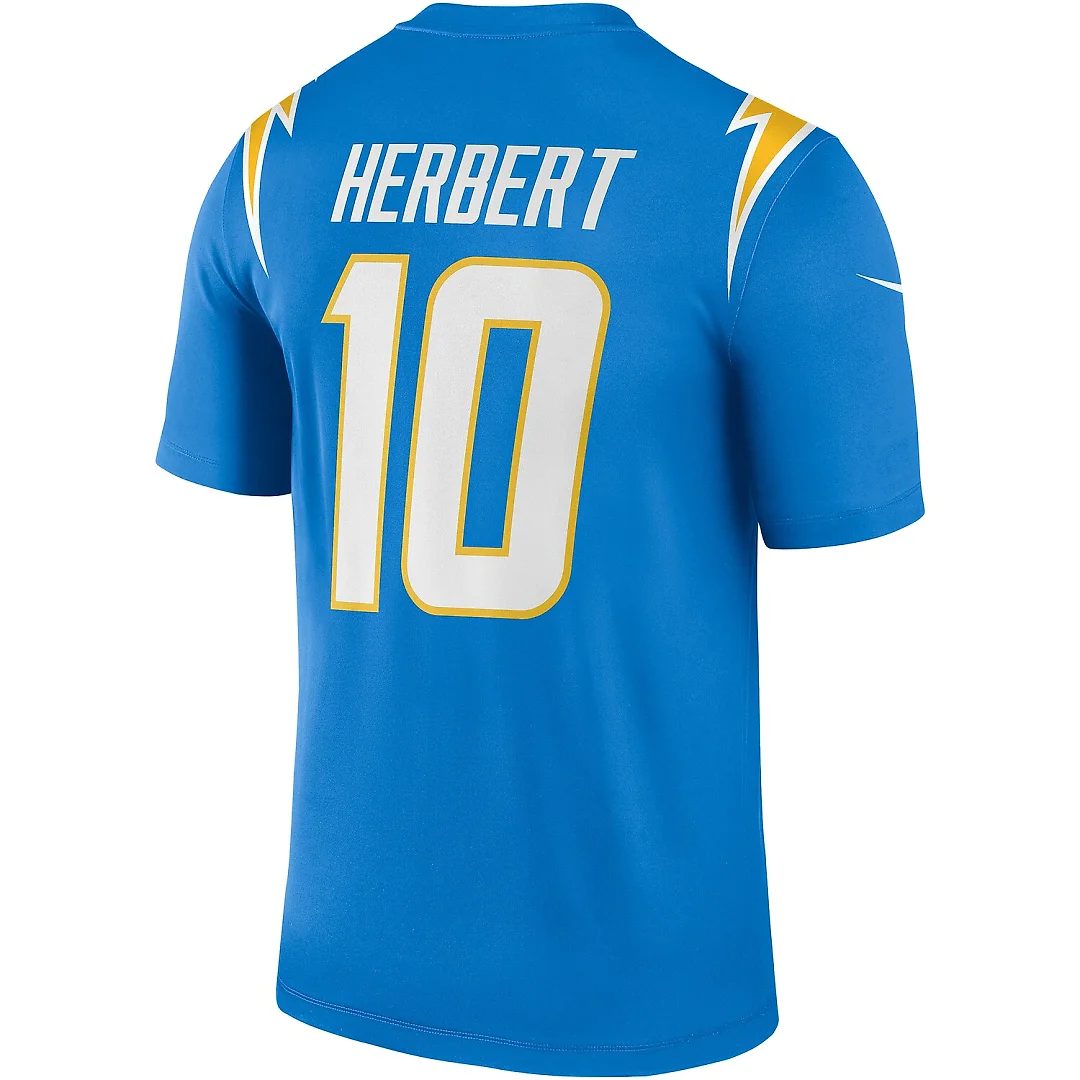 Zennovawear Justin Herbert Los Angeles Chargers Legend Player Performance Top - Powder Blue