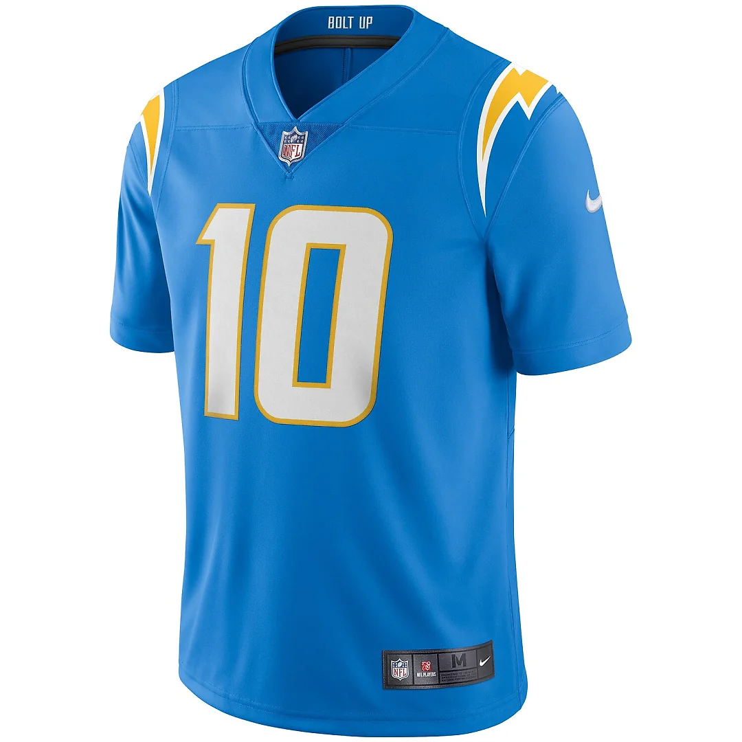 Zennovawear Justin Herbert Los Angeles Chargers Vapor Limited Jersey - Powder Blue