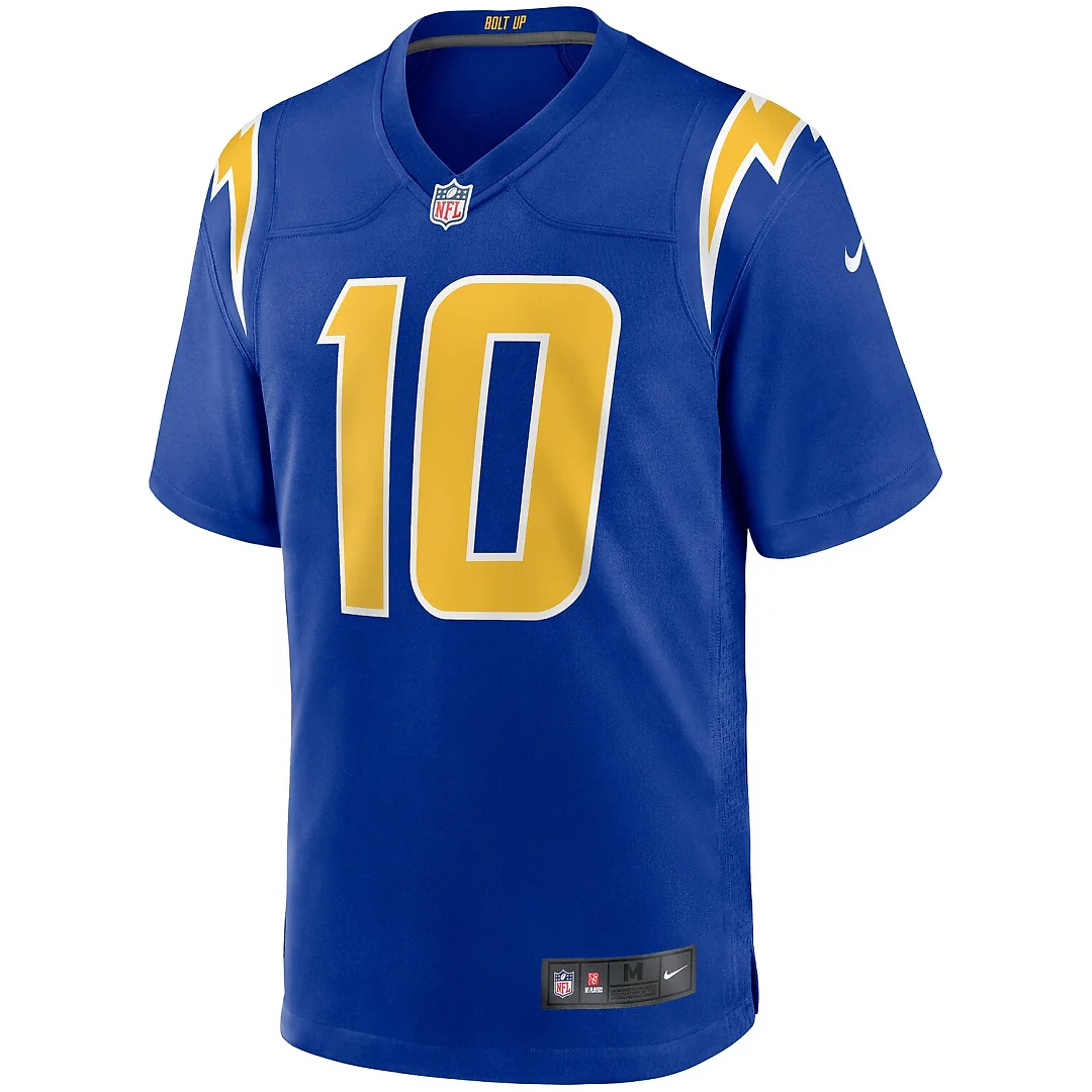 Zennovawear Justin Herbert Los Angeles Chargers Alternate Game Jersey - Royal
