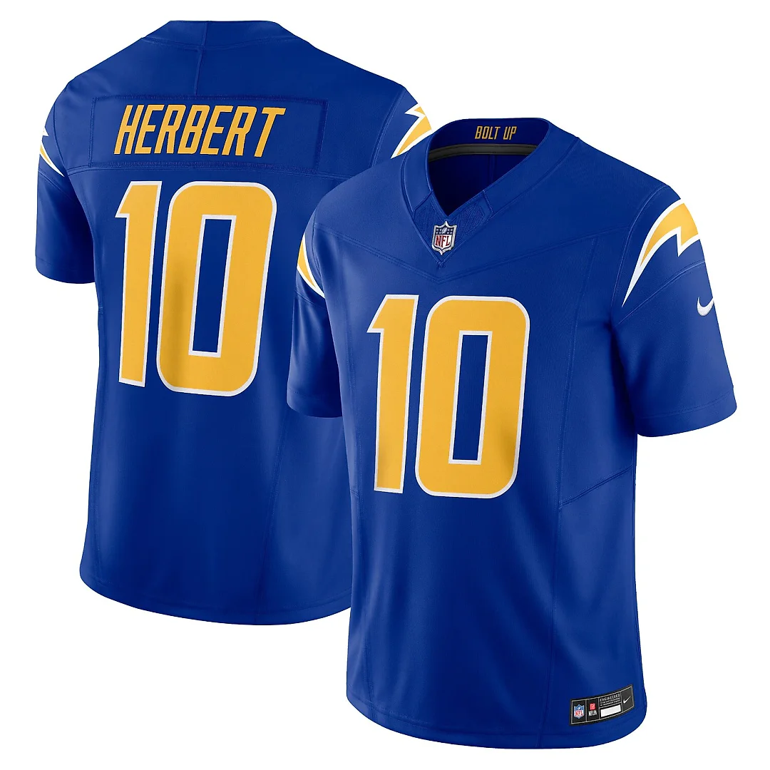 Zennovawear Justin Herbert Los Angeles Chargers Vapor FUSE. Limited Jersey - Royal