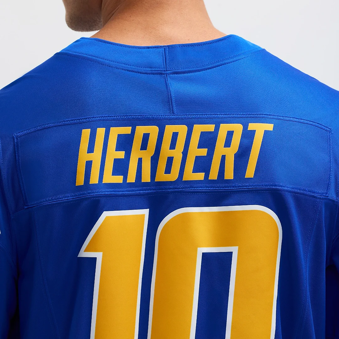Zennovawear Justin Herbert Los Angeles Chargers Vapor FUSE. Limited Jersey - Royal