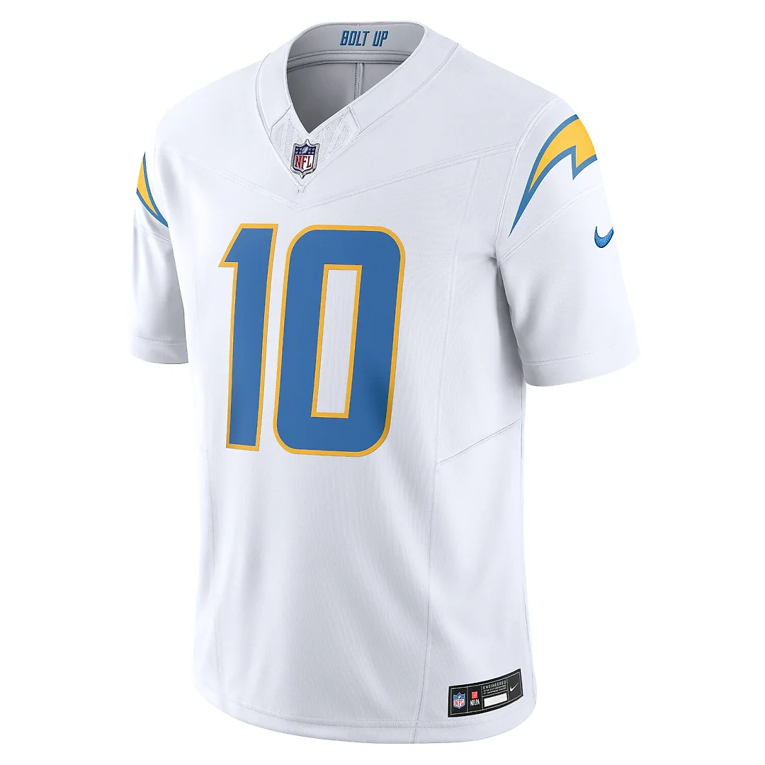 Zennovawear Justin Herbert Los Angeles Chargers Vapor FUSE. Limited Jersey - White