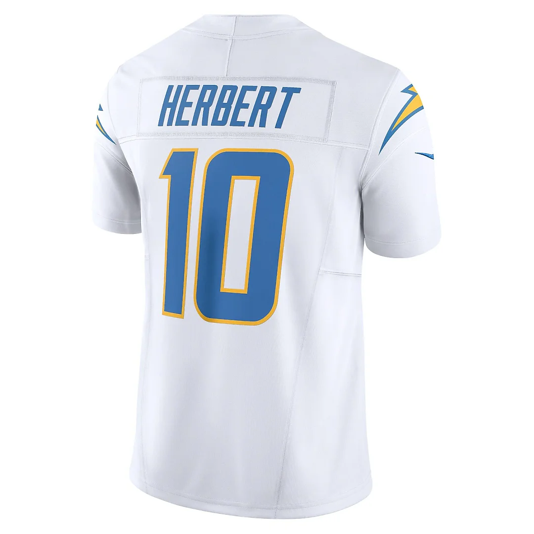 Zennovawear Justin Herbert Los Angeles Chargers Vapor FUSE. Limited Jersey - White
