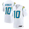 Zennovawear Justin Herbert Los Angeles Chargers Game Jersey - White