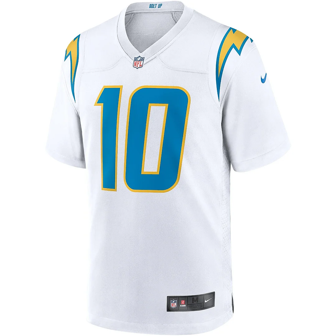 Zennovawear Justin Herbert Los Angeles Chargers Game Jersey - White
