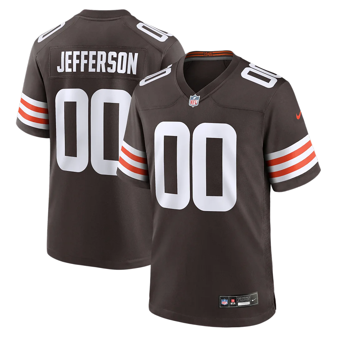 Zennovawear Justin Jefferson Cleveland Browns Game Jersey - Brown