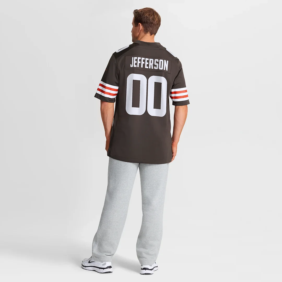Zennovawear Justin Jefferson Cleveland Browns Game Jersey - Brown
