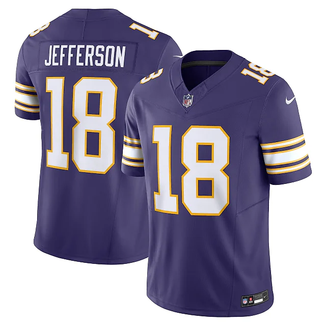 Zennovawear Justin Jefferson Minnesota Vikings Vapor FUSE. Limited Jersey - Purple
