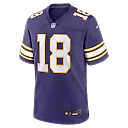 Zennovawear Justin Jefferson Minnesota Vikings Classic Player Game Jersey - Purple