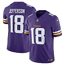 Zennovawear Justin Jefferson Minnesota Vikings Vapor FUSE. Limited Jersey - Purple