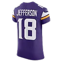 Zennovawear Justin Jefferson Minnesota Vikings Team Vapor FUSE. Elite Jersey - Purple