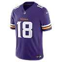 Zennovawear Justin Jefferson Minnesota Vikings Team Vapor FUSE. Stitched Limited Jersey - Purple