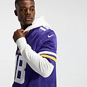 Zennovawear Justin Jefferson Minnesota Vikings Team Vapor FUSE. Stitched Limited Jersey - Purple