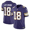 Zennovawear Justin Jefferson Minnesota Vikings Alternate Classic Vapor FUSE. Stitched Limited Jersey - Purple
